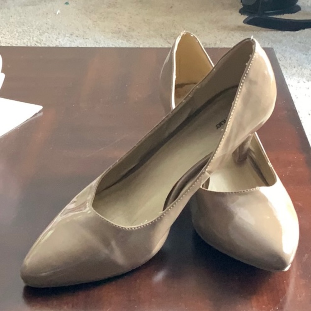 Tan pumps